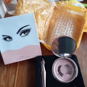 Magnetic False Eyelashes Natural Eye Lashes Extension Liquid Eyeliner +Tweezer photo review