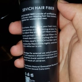 Sevich Unisex Hair Fiber Spray and Applicator for Hair Loss Treatment photo review