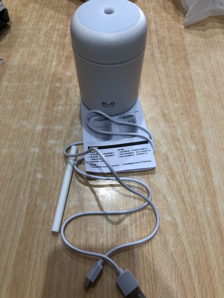 H2O USB Air Humidifier and Fragrance Diffuser photo review