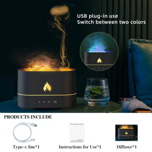 Flame Aroma Diffuser Air Humidifier