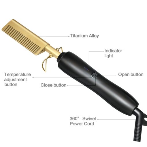 Hair Straightener Heat Comb - Image 2