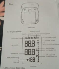 Digital Blood Pressure Monitor Upper Arm Cuff Automatic Home BP Sphygmomanometers photo review